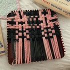 Vintage Happy Folks Weaving Crochet Loom Crafting Art 902 Usa Made Pyramid Mills