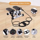 Mini Stepper Exercise Machine Stair Equipment With Resistance Bands Lcd Monitor