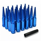 M12x1 5 Wheel Spike Lug Nuts  24 Pcs Lug Nut Wheel M12x1 5-24pcs Blue