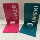 Bookends Metal Teal pink Set Of 2 Organize Books School home   b-21