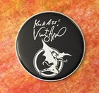 Gfa Black Sabbath Drummer    Vinnie Appice    Signed 10  Drumhead Proof Coa