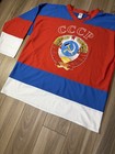 Vintage 80s Sergei Fedorov Team Cccp Ussr Hockey Jersey Size Xl Soviet Union