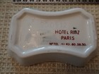 Vintage 5-star Luxury Ritz Paris Hotel White Porcelain Ashtray Trinket Soap Dish
