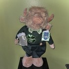 Lucky Lane St Patricks Day Highland Cow Plush Greeter Extends 38    Decor