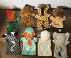 Lot Of 8 Melissa And Doug Plush Animal Hand Puppets Zoo Friends   Farm Friends