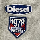 Diesel Sweatpants Girls 12 Elastic Waist Pockets Gray Embroidered Logo