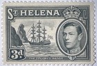 Travelstamps  1938-42 St  Helena  Stamps Sc 122a  3d  Mint  Og  Lightly Hinged