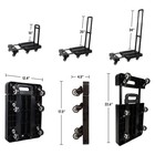Folding Hand Truck Dolly Cart With Wheels 500lb Cart With Wheels Foldable Dolly