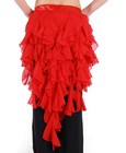 Belly Dance Hip Scarf Belt Skirt Latin Dance Belt Performance Tassel Wave Skirt