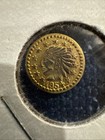 1854 United States California Gold Token 1 2 Dollar Souvenir W  Case