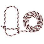 Braided Poly Rope Cattle Halter Adjustable 7 Foot Lead Cow Calf Show Livestock