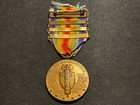 Original Ww1 Us Victory Medal 3 Clasps St  Mihiel Meuse-argonne Wwi Army 1918