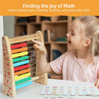 Abacus Toys For Kids  Math Toy With Number Cards 1-100 Counting Sticks ruler alp