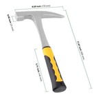 Hakzeon 32oz Rock Pick Hammer  12 Inch Premium Carbon Steel Chipping Hammers 