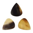 Black And White Buffalo Horn Guitar Pick - 3 0 Mm 351 Groove Handmade Plectrum