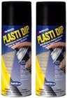 Glossy Black 11oz Aerosol Can Of Plasti Dip Ready To Spray Peelable Paint  2pcs