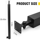 90cm Wall Mount Square Stair Baluster Posts Side Mounting Metal Stair Post