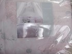 Tahari Kids 5pc White Pink Butterfly Floral Comforter Throw Pillow Set - Twin