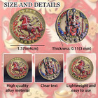 2026 Year Of The Fire Horse Lucky Coin   Tai Sui Amulet - 4cm Metal Golden