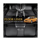 Wailtnb-floor Mats   Cargo Mat For 2012-2015 Honda Civic Sedan   Civic Si Sed   