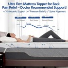 Ultra Firm Mattress Topper Twin 3 Inch For Back Pain Relief High-density Support