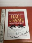 Rare Autographs 7 Mississippi Sports Hall Of Fame 2004 Johnny Brewer   More Book