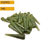 14ga Tip Tapered Plastic Dispensing Needles 110pcs Precision Glue 