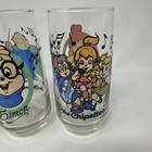 1985 Alvin And The Chipmunks Drinking Glasses Complete Set Of 4 Hardee   s Vintage