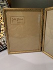 Vintage Picture Frame Gold Plated Bifold 8x10 Regency Metalcraft Velvet Hinged
