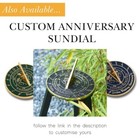 50th Golden Wedding Anniversary Large Sundial Gift 8    Home And Garden