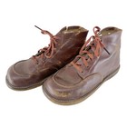 Vintage Polly Parrot Oxford High Top Childrens Boots Brown Leather Shoes