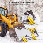 2pcs Tractor Bucket Protector Heavy Duty Bucket Ski Edge Protectors For Snow