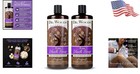Gentle Exfoliating Raw African Black Soap - 32 Fl Oz Twin Pack  All Skin Types