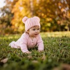 Baby Girl Beanie Winter Baby Boy Hat With Pom Pom Warm Infant Knitted Hats To   