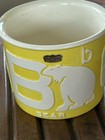 Vintage Mid-20th Century Haeger Pottery Decorative Yellow   White  abc  Planter