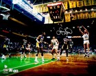 Larry Bird Signed Framed 16x20 Photo Boston Celtics Beckett Wit