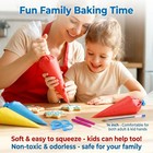 122pieces Tipless Piping Bags - 100pcs 14 Inch - 122 Piece  Clear