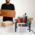 110v Portable Woodworking  Edge Bander Edge Banding Machine Double Side Gluing