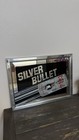 Vintage 1986 Coors Light Silver Bullet Beer Bar Wall Sign Framed 19 5  X 14 5 
