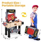 Kids Tool Bench - Power Tools Workshop-kids Workbench  65 Pcs Realistic Toy T   