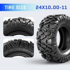 24x10-11 Atv Utv Tires 6pr All-terrain For Sand Mud Trail Tubeless Pack Of 2