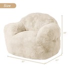 51 Inch Big Bean Bag With Armrests For Adults Oversized Comfy Floor Sofa Chair
