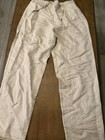 Cubavera Men   s Beige Linen Pants M 32  Inseam Relaxed Straight Elastic Waist