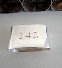 Gorham Silver Plate Napkin Rings Us Military  Four Leaf Clover 014101