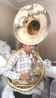 Sousaphone Big 25  Bell Size Of Pure Brass In Gold Polish  free Cases  Free Ship