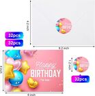 32 Pcs Happy Birthday Cards Bulk With Envelopes  4x6 Assorted Birthday Cards