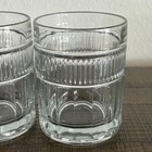 Anchor Hocking Double Old Fashioned Glasses Set Of 2 Ribbed Lowball Clear 12oz