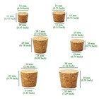 30pcs Cork Stoppers  Wooden Tapered Wine Bottle Large  Light Brown tan