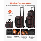 Uimoso 3-ball Bowling Roller Bag With Shoe Storage Compartment