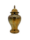 Vintage Brass Lidded Urn Ginger Jar Hollywood Regency Decor India